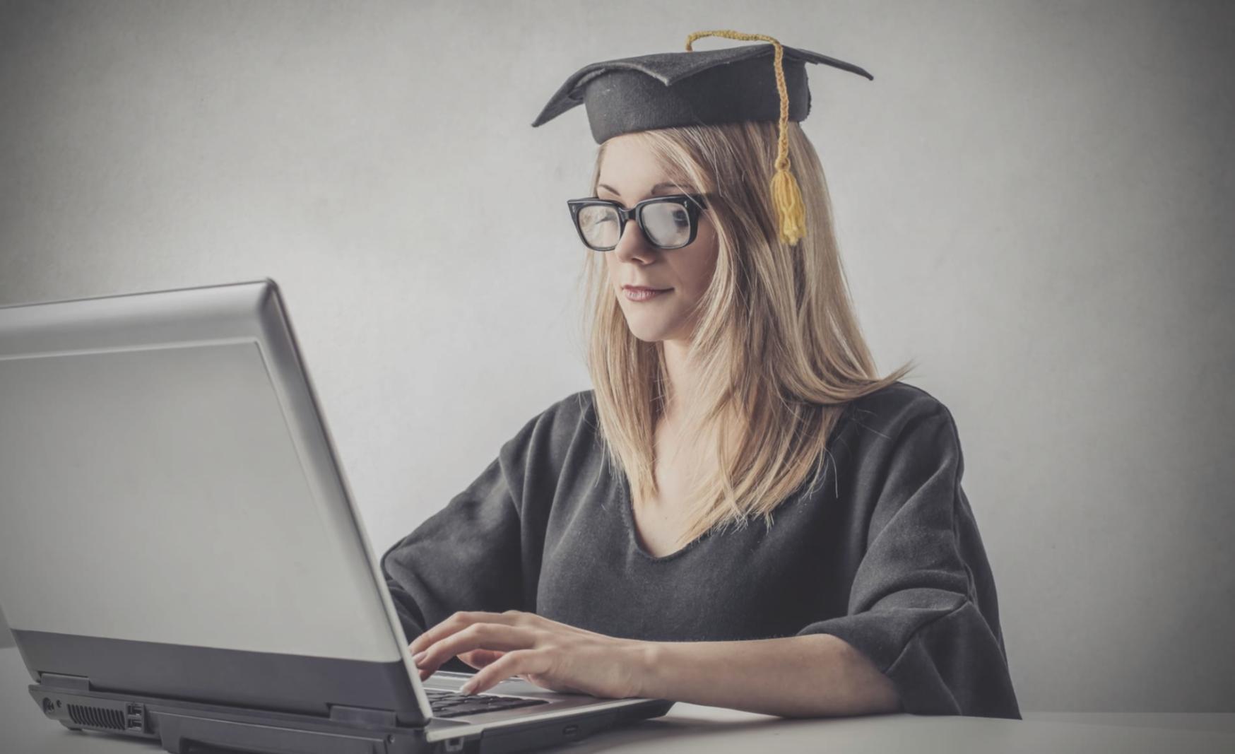 Students analyzing economic reports and financial data